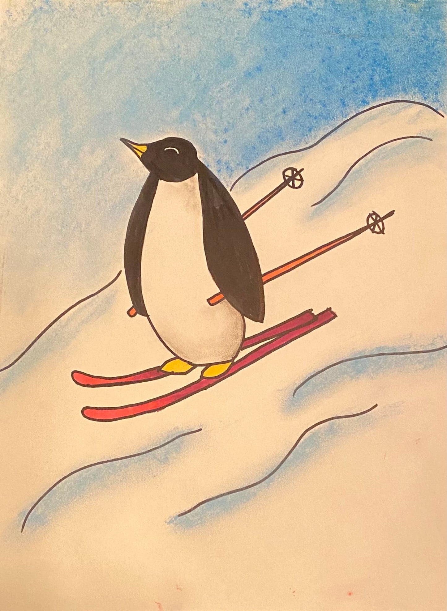 Skiing Penguin L1