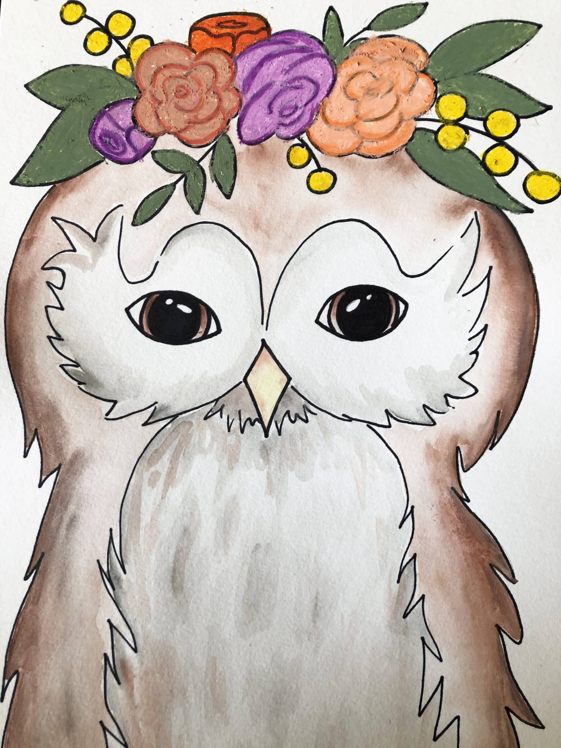 Floral Owl L2