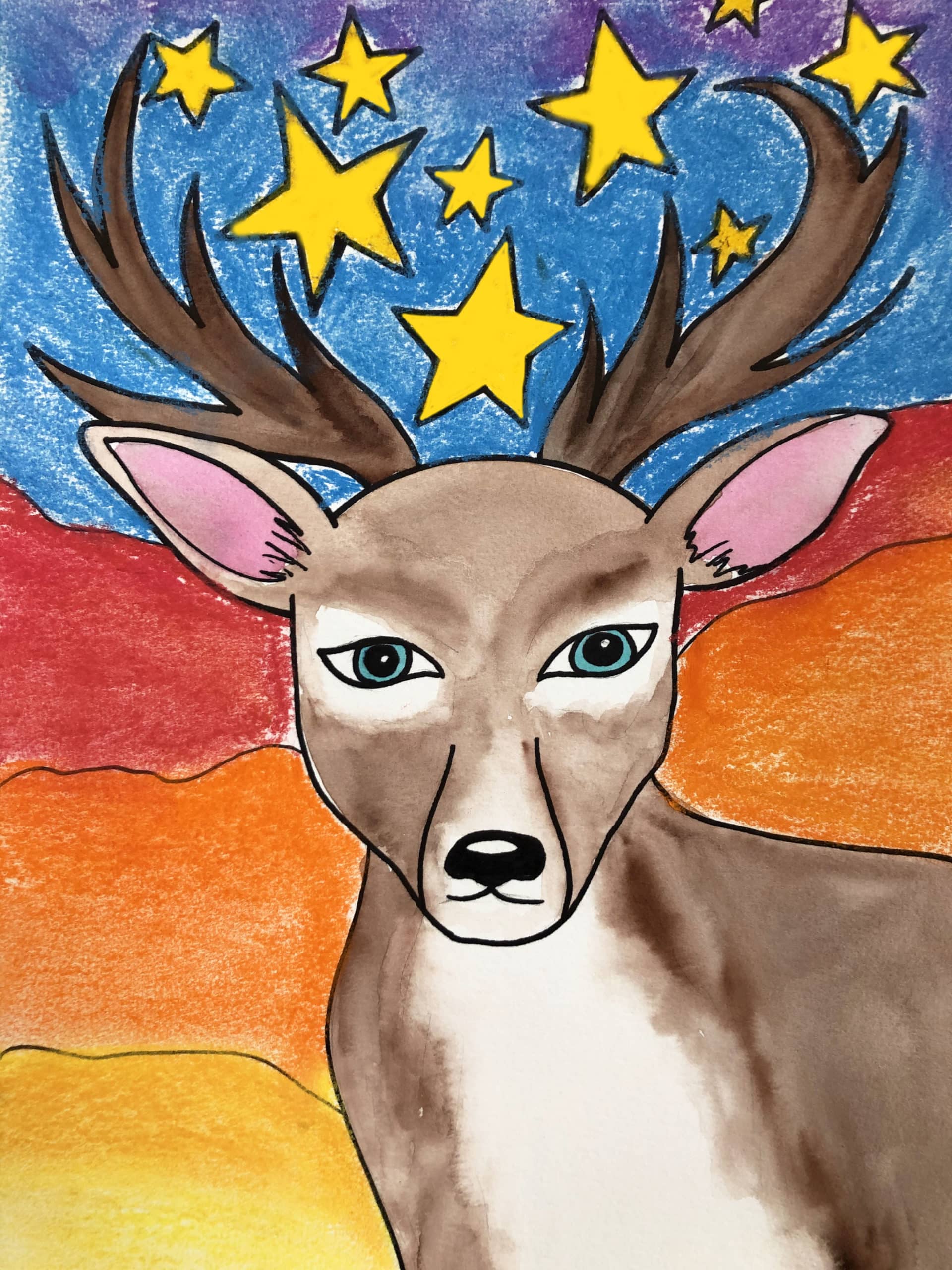 Deer In Stars L2